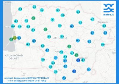 Meteo.lt žemėlapis.