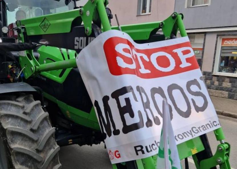 Ükininkai protestuoja dėl ES-Mercosur susitarimo. Facebook nuotr. 
